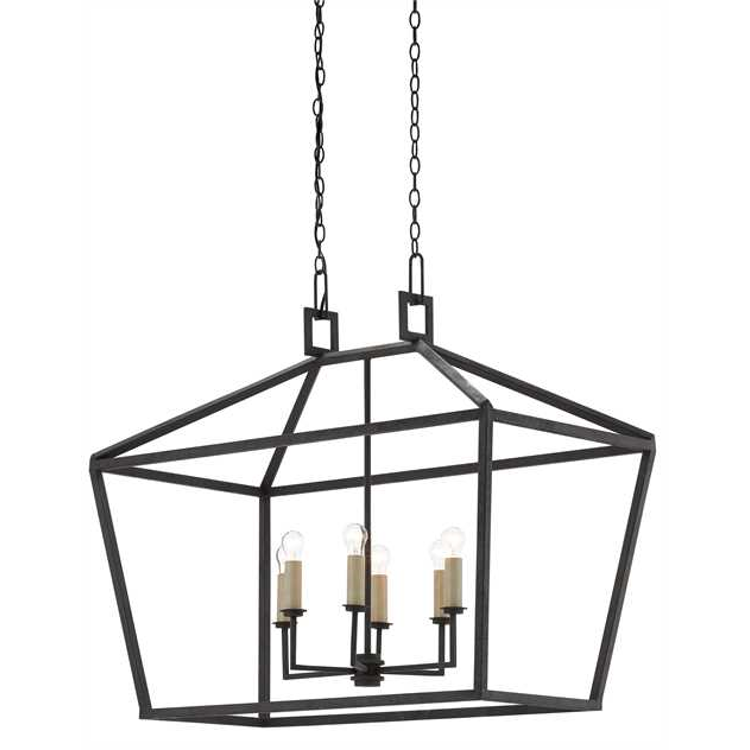 Denison 5-Light Chandelier - Vintage Industrial Style Ceiling Fixture for Dining Room, Kitchen, or Bedroom Lighting