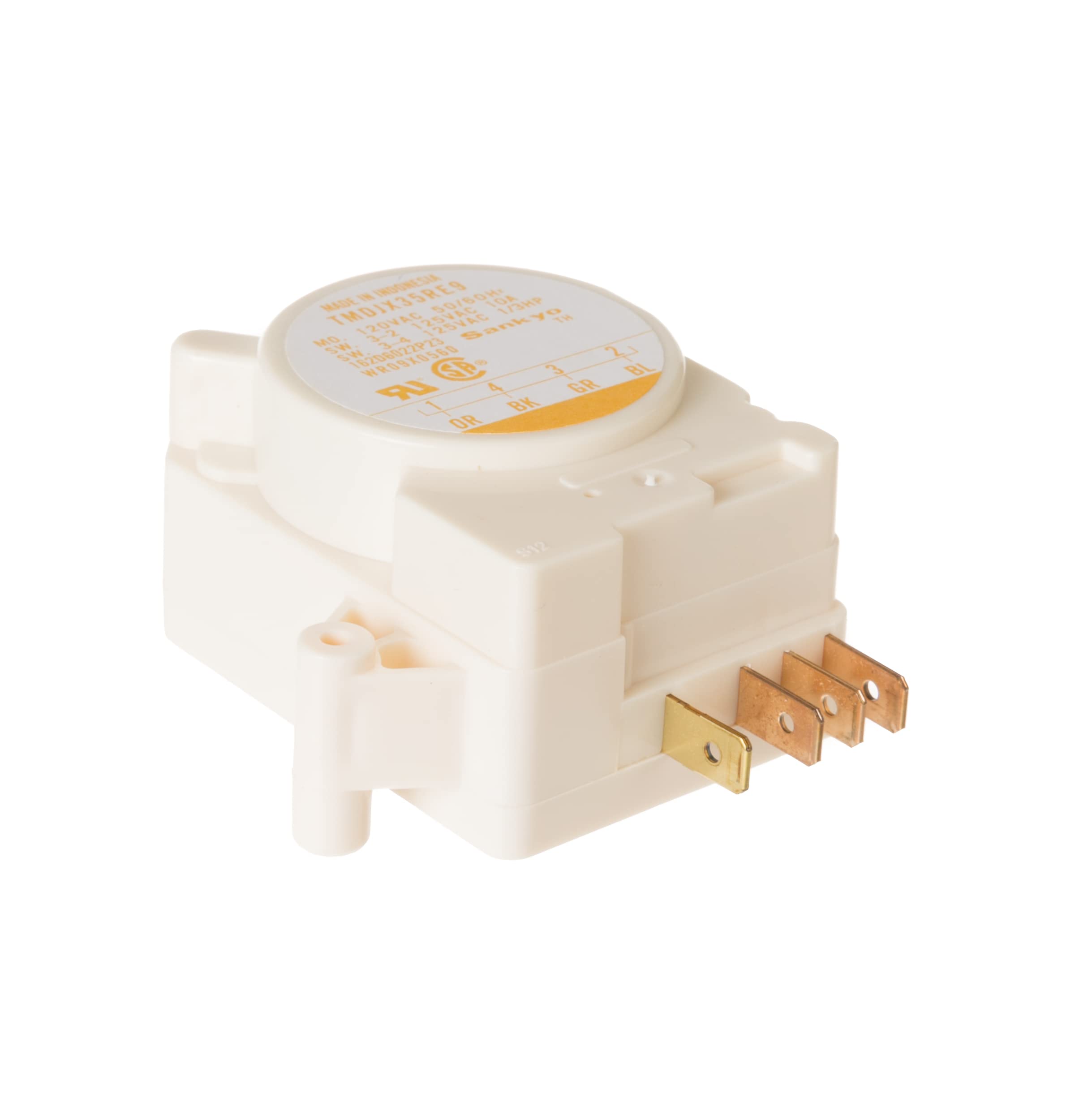 GE Appliances WR9X560 Refrigerator Defrost Timer Replacement Part - Compatible with GE, Hotpoint & RCA Refrigerators - Easy DIY Installation for Home Kitchen Appliances Repair