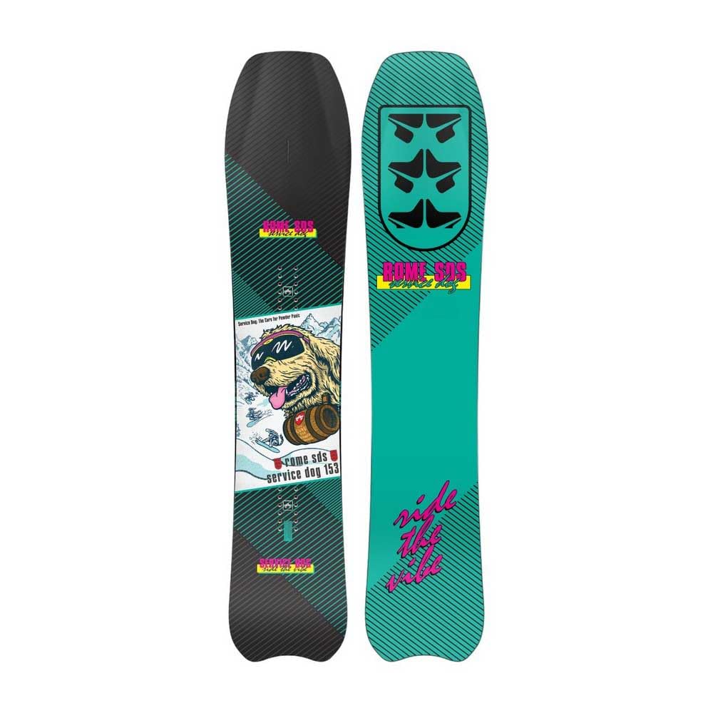 Rome Men's Service Dog Directional Snowboard - All-Mountain Freestyle Snowboard for Men - Perfect for Powder, Groomers & Park Riding