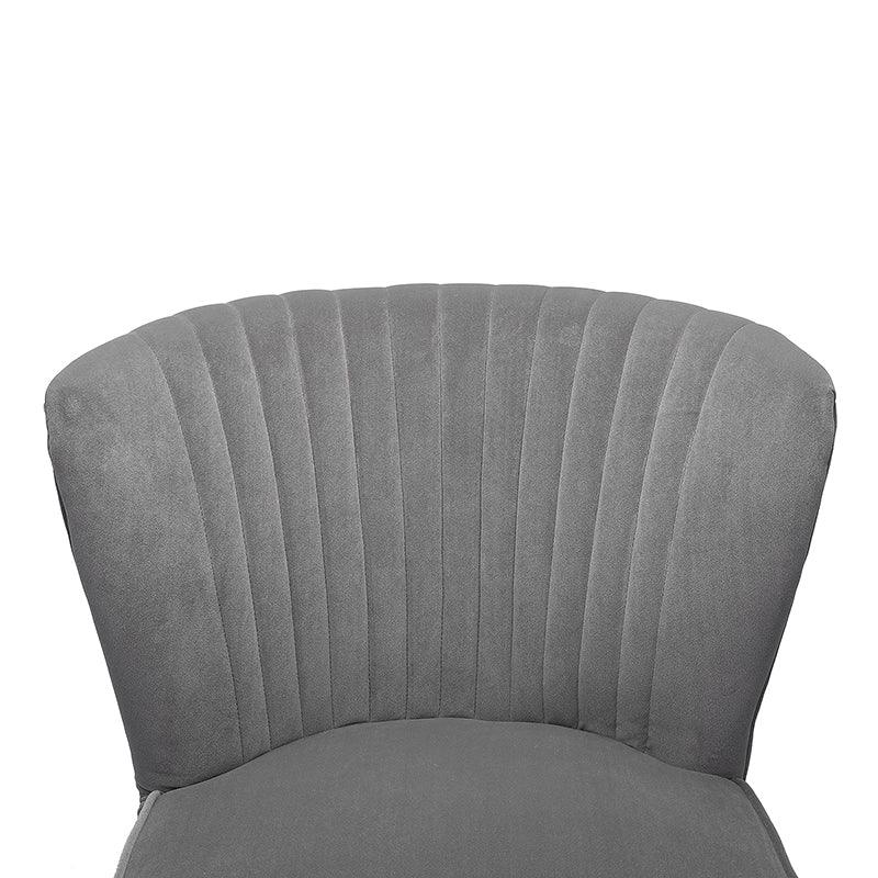 Lola Velvet Side Chair - Modern Upholstered Accent Chair for Living Room, Bedroom & Office - Soft Velvet Fabric with Sturdy Wooden Legs - Perfect for Dining, Lounge & Home Decor