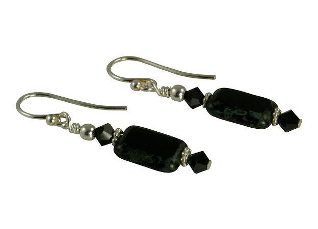 Elegant Black Window Bead Earrings for Women - Stylish Dangle Drop Earrings for Party, Wedding & Everyday Wear