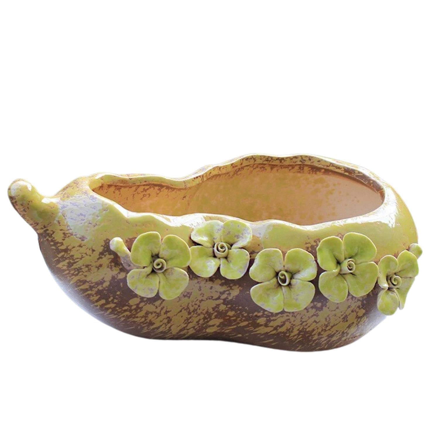 Premium Ceramic Plant Pots - Large Indoor Flower Pots with Breathable Design, Creative Floral Decor for Home, Wedding Gift & Arts Crafts | Perfect for Living Room, Office, and Garden Decorations
