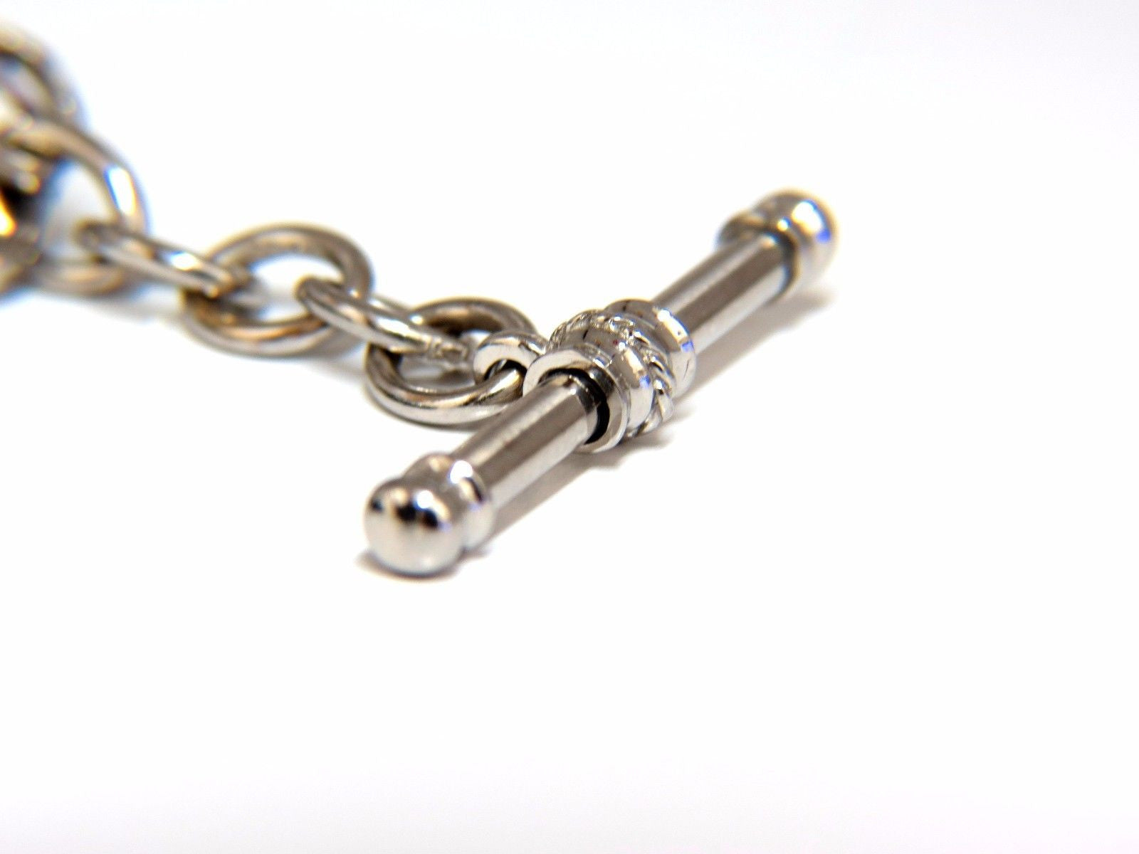 14Kt Martini Charm Toggle Bracelet with 0.15ct Diamonds - Elegant Cocktail Party Jewelry for Women