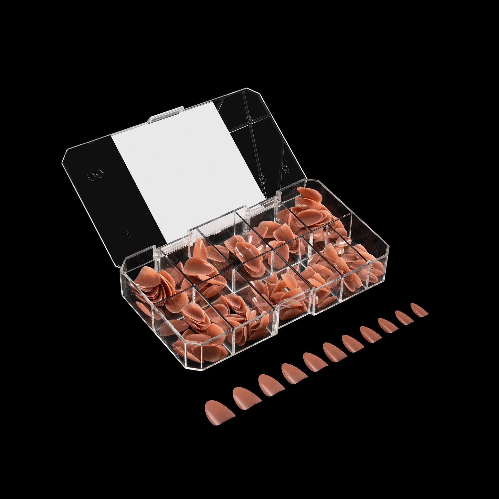 Apres Gel X Neutrals Imani Natural Nail Tips 150pc - Short Almond Shape for DIY Manicures & Salon Use | Perfect for Natural Nail Extensions & Gel Polish Application