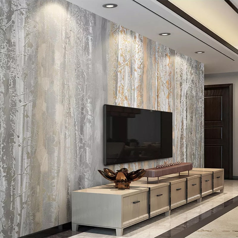Wood Texture Forest Wallpaper - Peel and Stick Wall Mural for Home Decor | Perfect for Living Room, Bedroom & Nursery Renovation