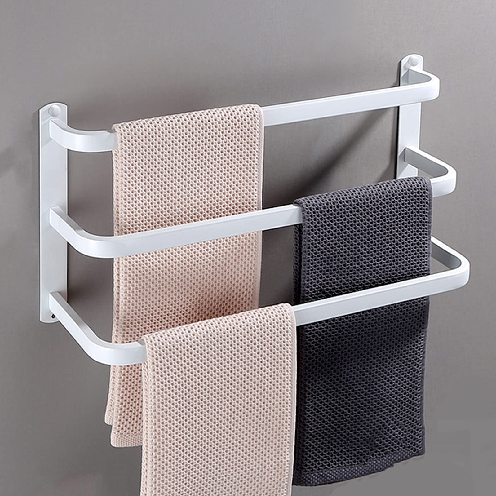 24 Inch Modern Towel Bar - Thick SUS304 Stainless Steel Wall Mounted Towel Rack for Bathroom, Bedroom, Closet & Kitchen - Perfect for Hanging Bath Towels, Hand Towels & Robes
