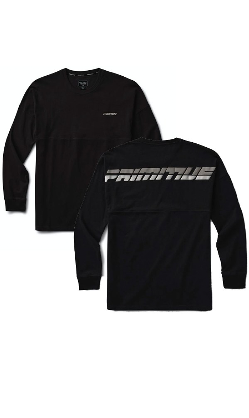Primitive Souvenir Men's Long Sleeve Black T-Shirt - Casual Streetwear for Urban Style & Everyday Comfort