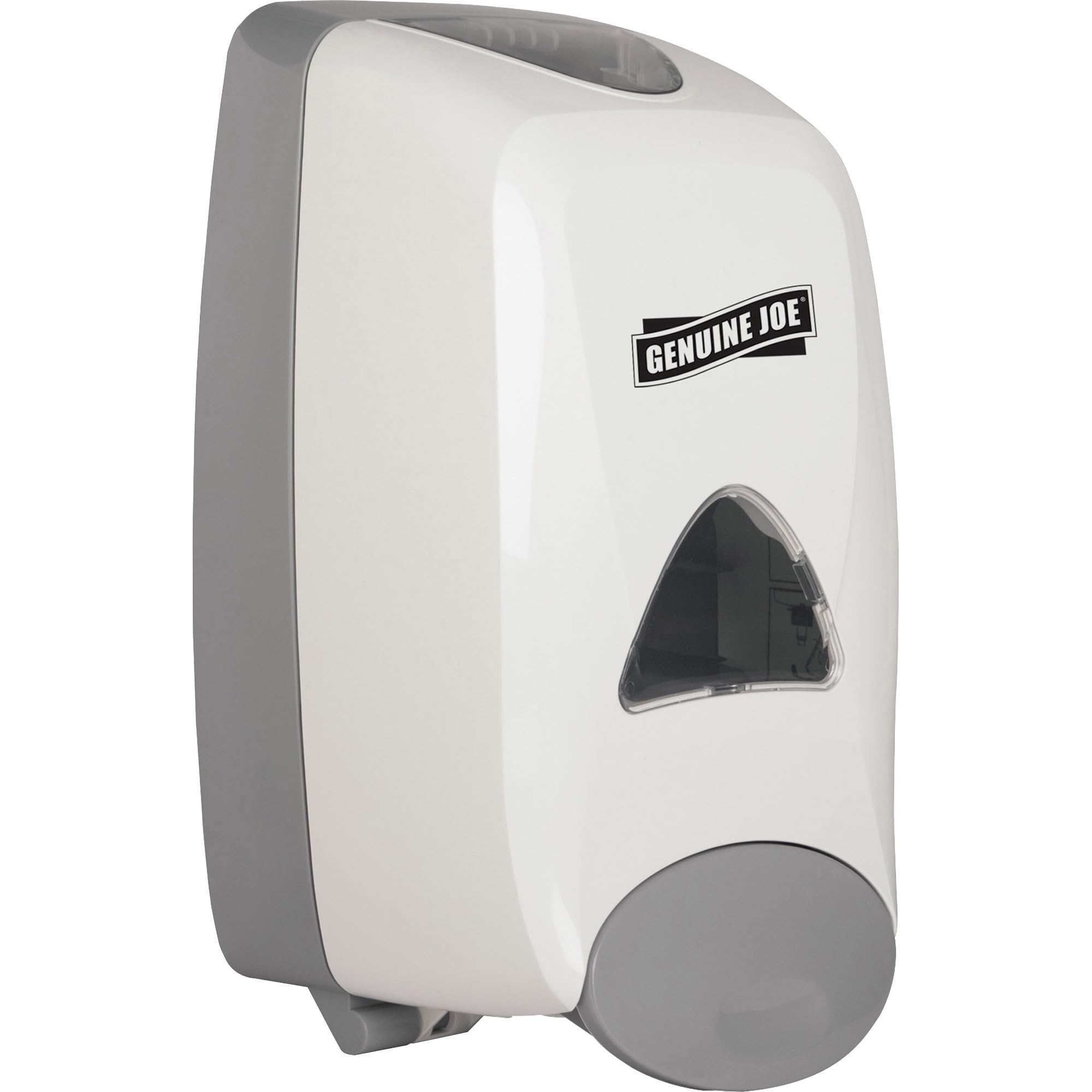 Genuine Joe Solutions 1250ml White Liquid Soap Dispenser - Pack of 6 | Commercial & Home Use for Kitchen, Bathroom, Office, Restaurant