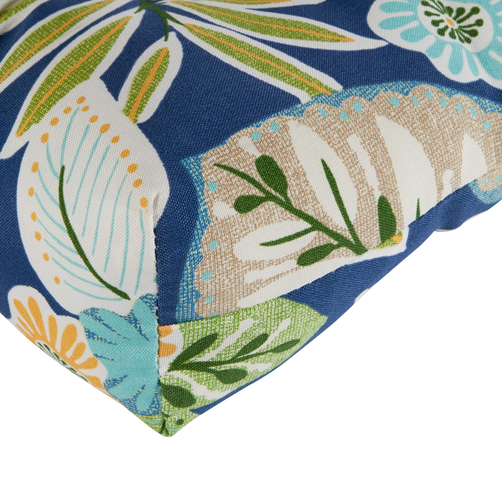 Greendale Home Fashions 51x18-inch Outdoor Bench Cushion - Water-Resistant Magnolia Floral Design - Perfect for Patio, Deck, Garden & Porch Seating