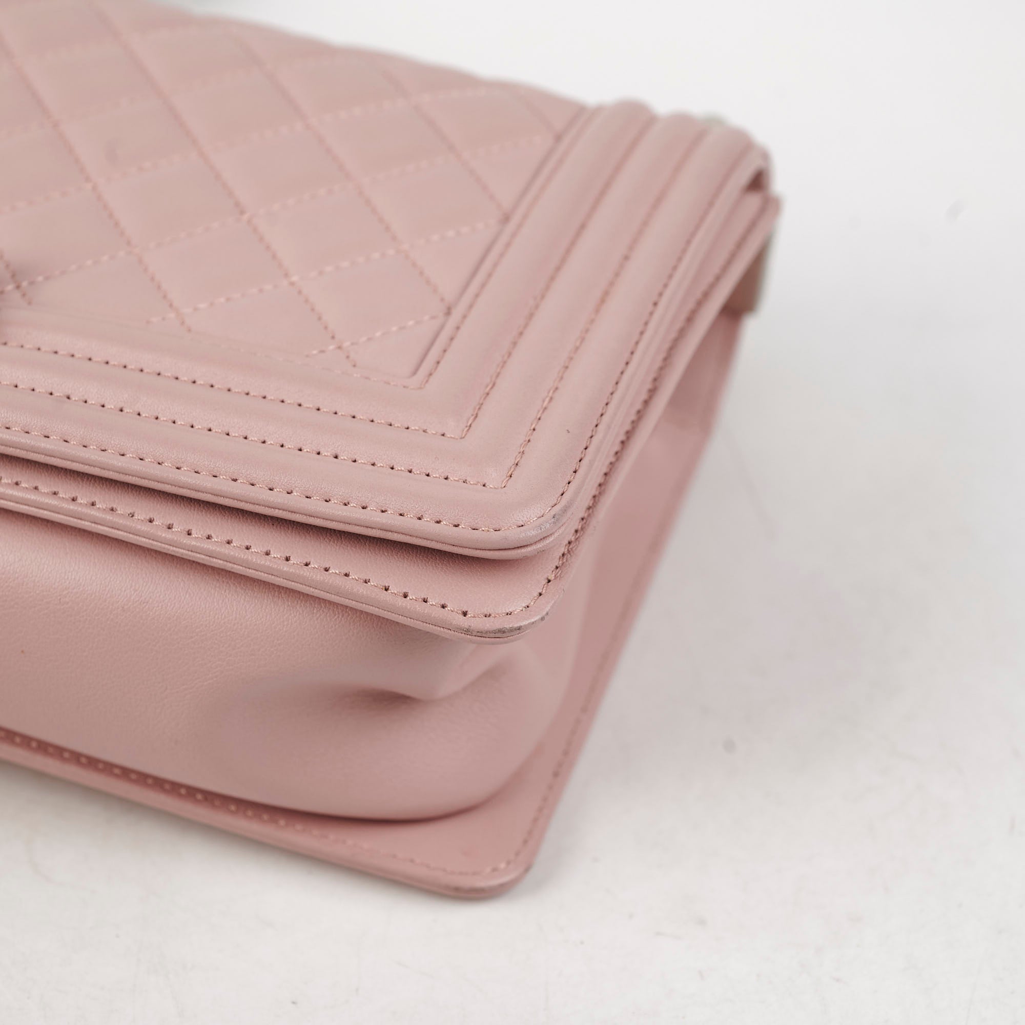 Chanel Old Medium Quilted Boy Bag in Pink - 21 Series Luxury Handbag for Women | Perfect for Parties, Dating & Special Occasions