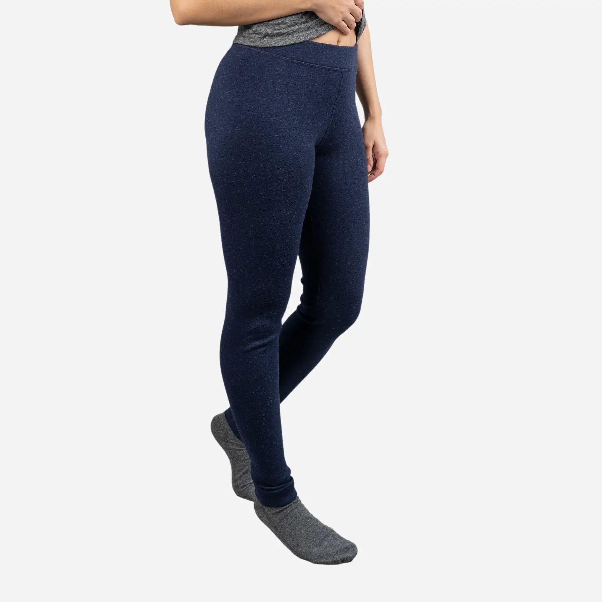 Women's Alpaca Wool Leggings - 420 Midweight Thermal Base Layer for Winter, Hiking & Yoga | Soft & Warm Fleece-Lined Tights for Cold Weather Activities