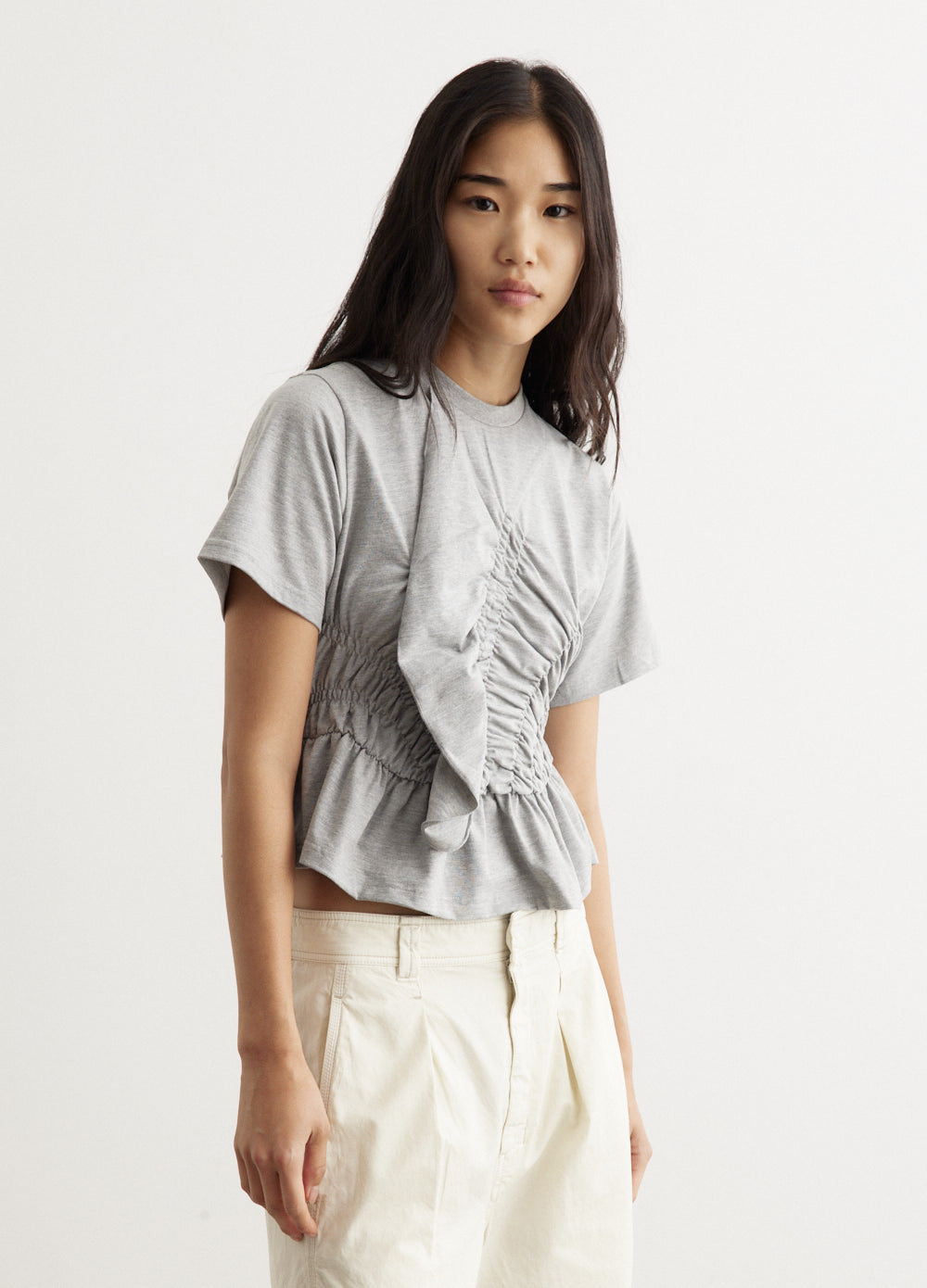 Ace Top Jersey Grey Melange Men's T-Shirt - Soft Cotton Casual Tee for Everyday Wear | Perfect for Gym, Workout, and Street Style