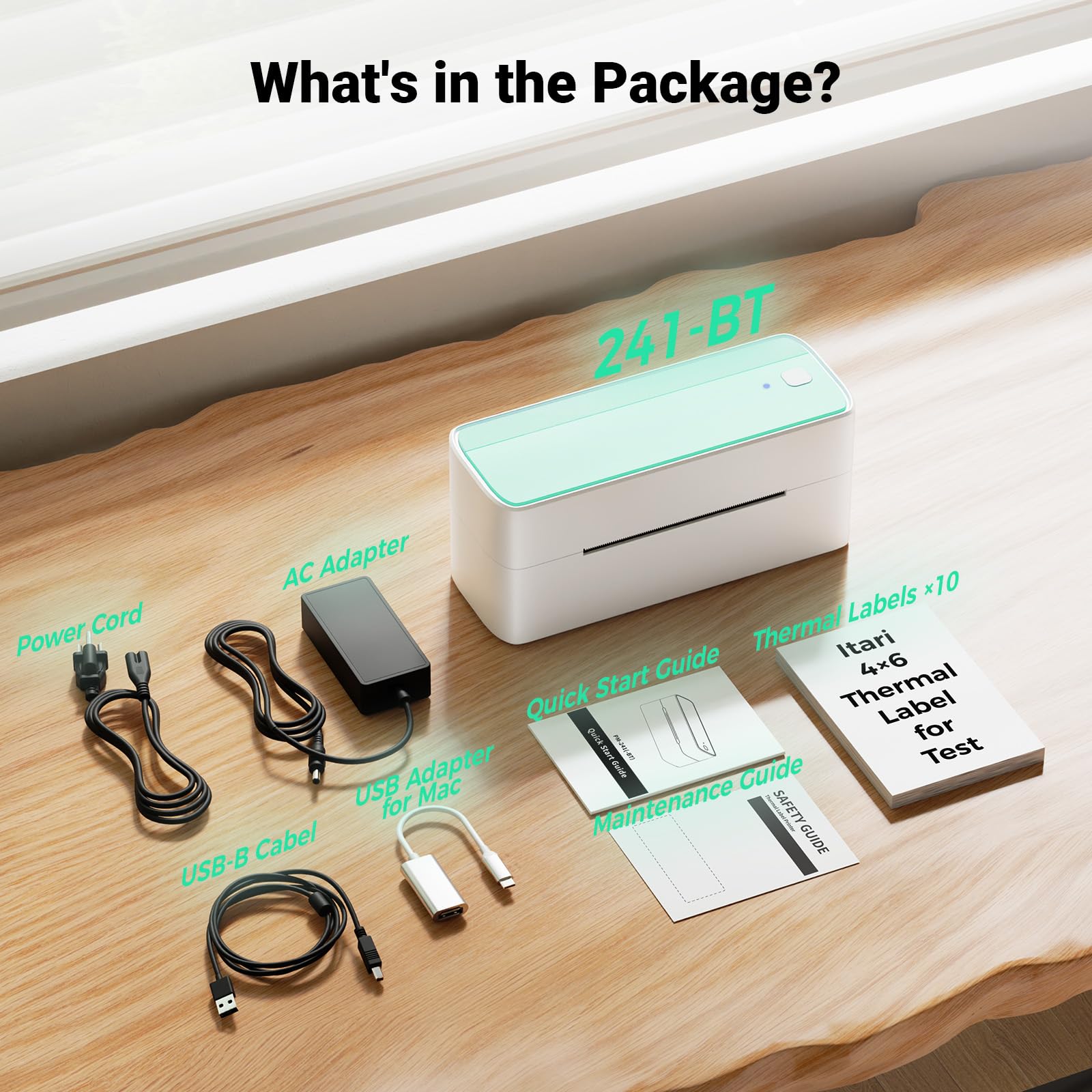 Itari 4x6 Wireless Bluetooth Shipping Label Printer - Compatible with Etsy, Shopify, eBay, UPS, DHL - Perfect for Home Business, E-commerce Sellers & Small Business Shipping Needs