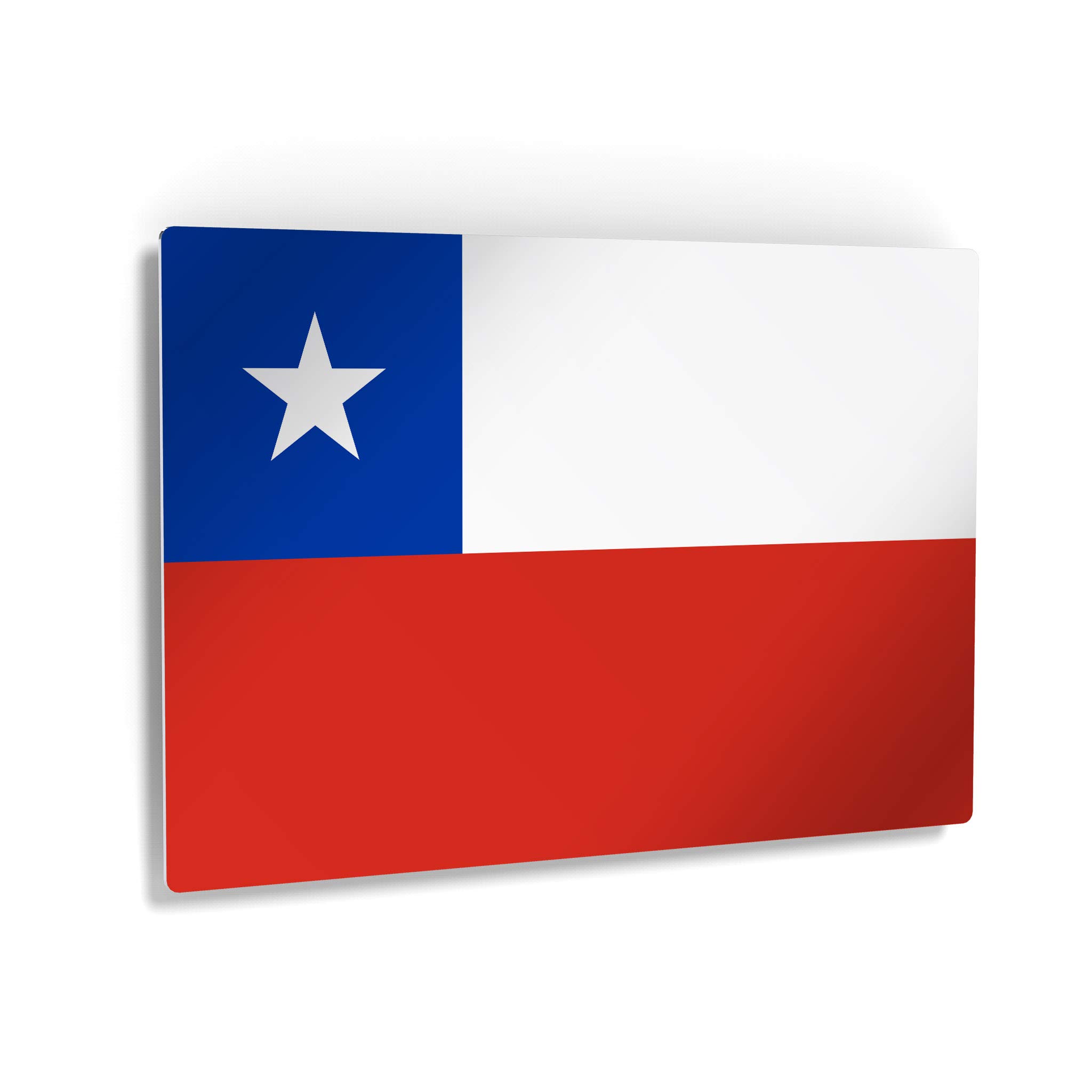 Chile Flag Metal Wall Art Print - 20x30 Inch Modern Home Decor for Office, Living Room, Dorm, Bedroom & Man Cave | Ready to Hang Made in USA | Perfect for Sports Bars, Game Rooms & Patriotic Decorations