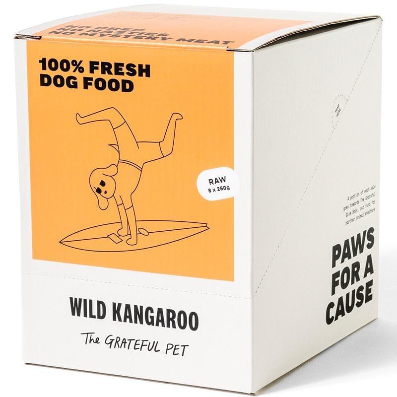 Premium Wild Kangaroo Raw Frozen Dog Food – 2kg | Grain-Free, High-Protein, Natural Diet for Dogs | Ideal for Raw Feeding & Sensitive Stomachs