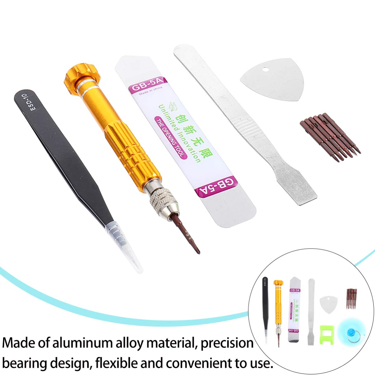 13pcs Professional Phone Repair Tool Kit with Screwdrivers for iPhone, Samsung, and More - Perfect for DIY Repairs and Maintenance