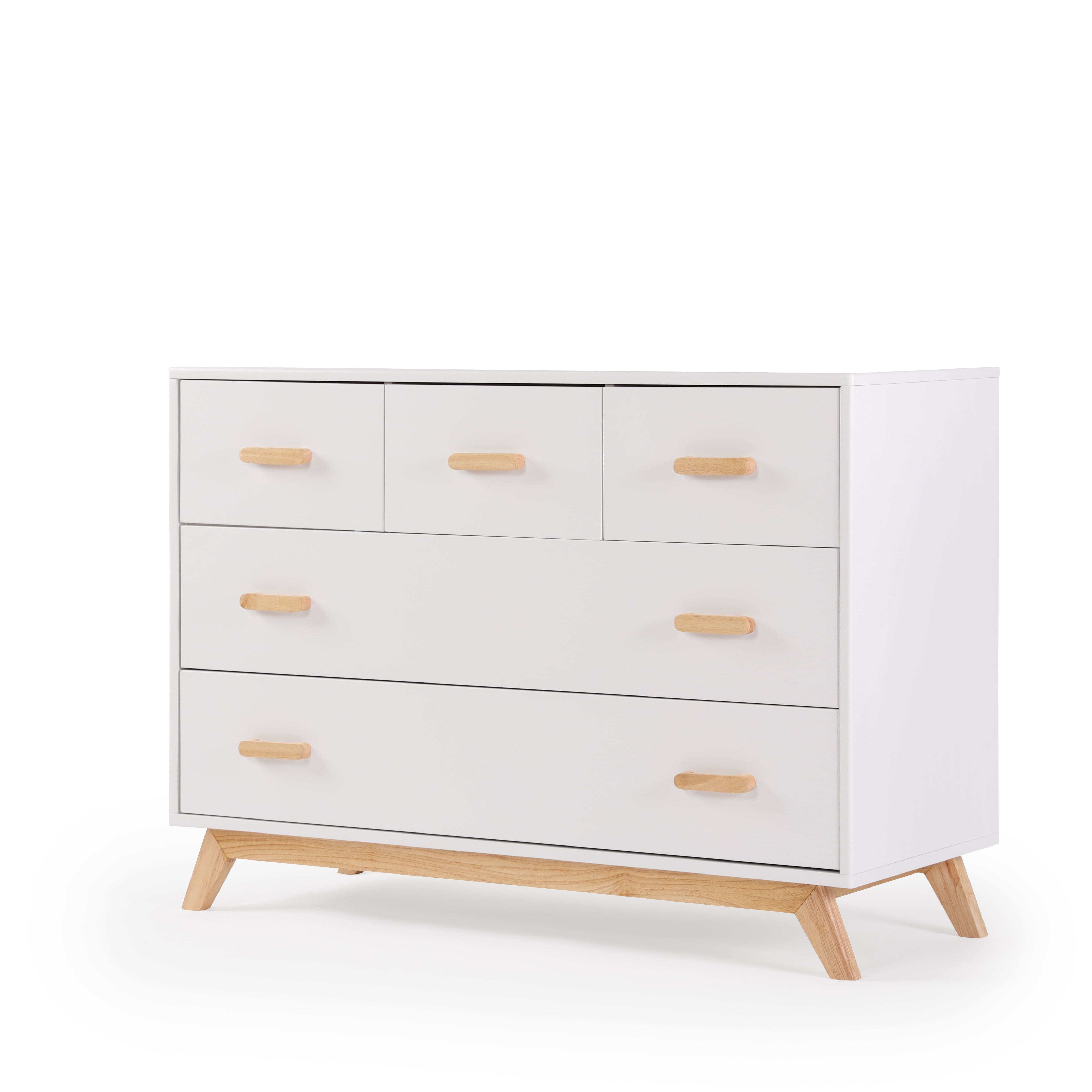 Dadada Soho 5-Drawer Dresser 2.0 - Modern Wooden Chest of Drawers for Bedroom & Closet Organization | Perfect for Home, Office, and Dorm Room Storage