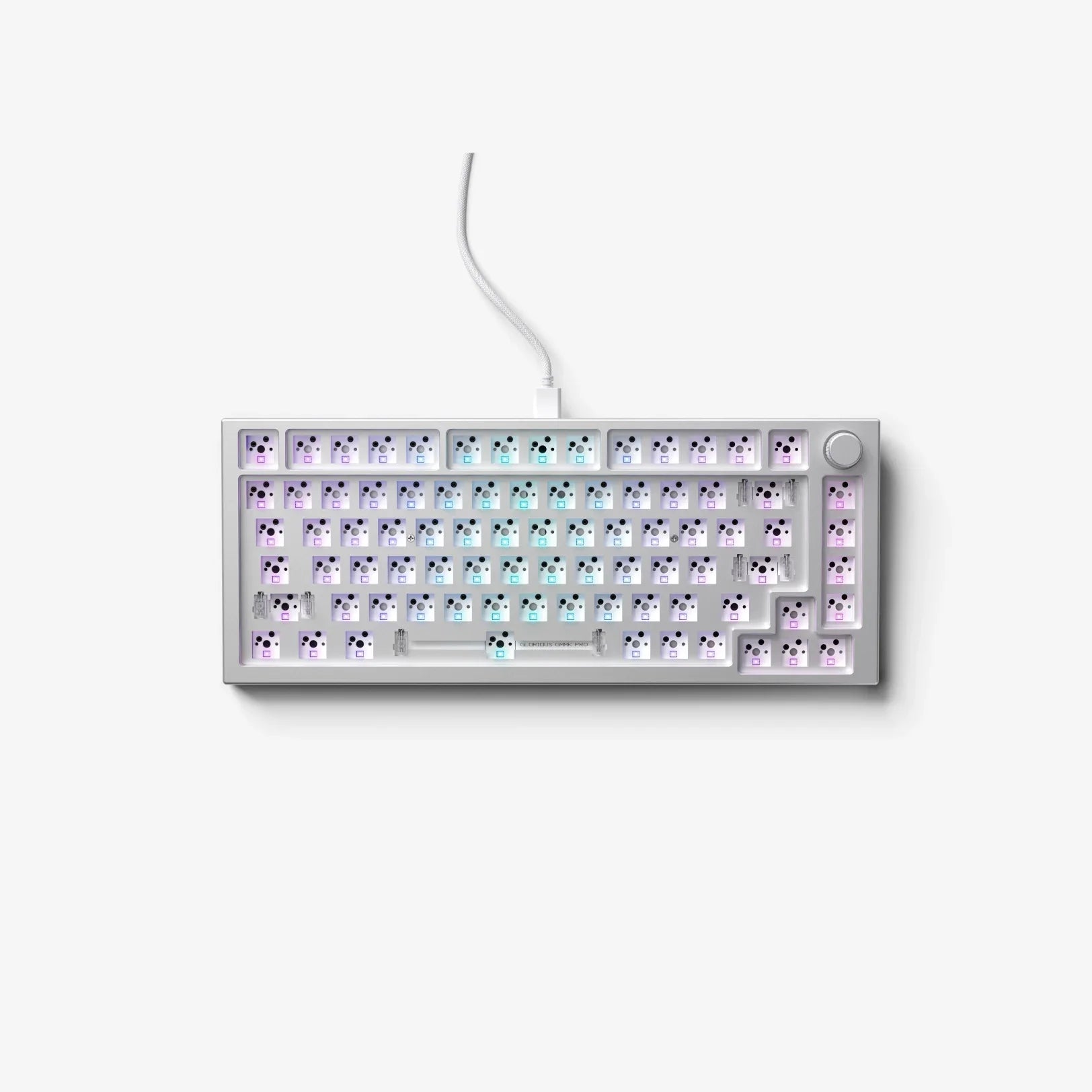 GMMK PRO 75% Hot-Swappable Mechanical Keyboard Barebones Kit - Compact Gaming & Typing for PC, Mac, and Workstations