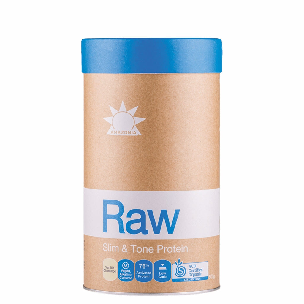 Amazonia Raw Slim & Tone Protein Powder - Organic Plant-Based Vegan Protein for Weight Loss & Muscle Tone - Perfect for Smoothies, Shakes & Post-Workout Recovery