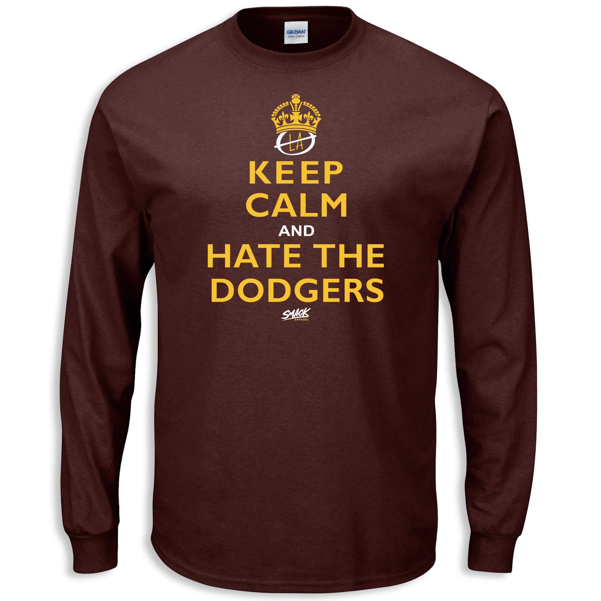 Keep Calm and Hate The Dodgers T-Shirt for San Francisco Giants Fans - Funny Baseball Rivalry Tee (Sizes SM-5XL) - Perfect for Games, Tailgating & Showing Team Spirit