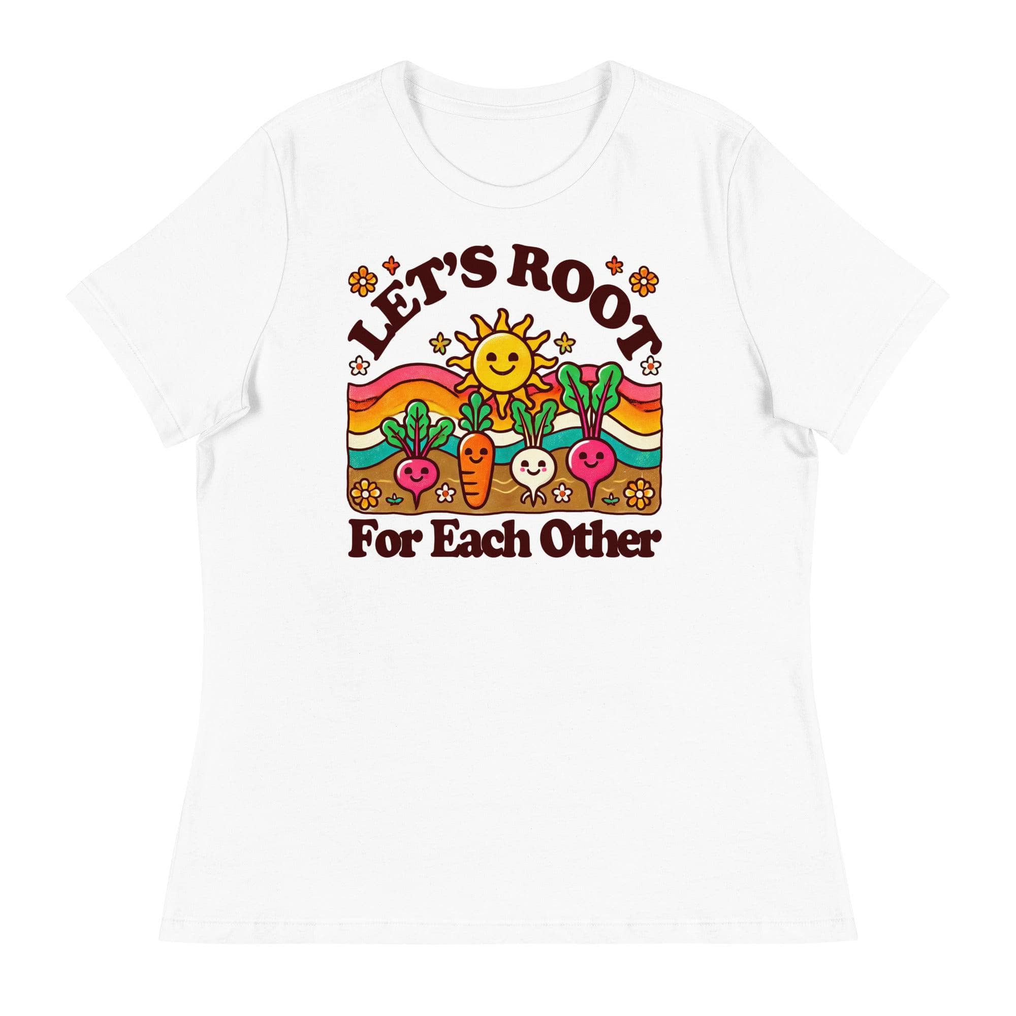 Root For Each Other T-Shirt - Motivational Inspirational Tee for Sports Fans, Team Spirit & Unity - Perfect for Games, Workouts & Casual Wear