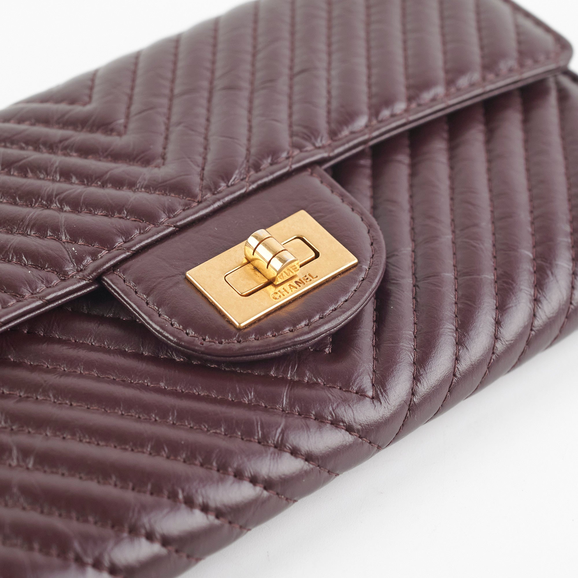 Chanel Reissue 2.55 Long Wallet in Burgundy Leather - Luxury Designer Wallet for Women, Perfect for Everyday Use & Special Occasions
