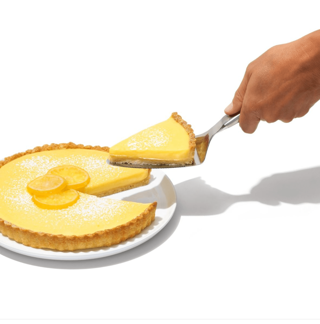 OXO Good Grips Stainless Steel Pie Server with Comfortable Non-Slip Handle - Perfect for Serving Desserts, Cakes, and Pies at Parties, BBQs, and Family Gatherings
