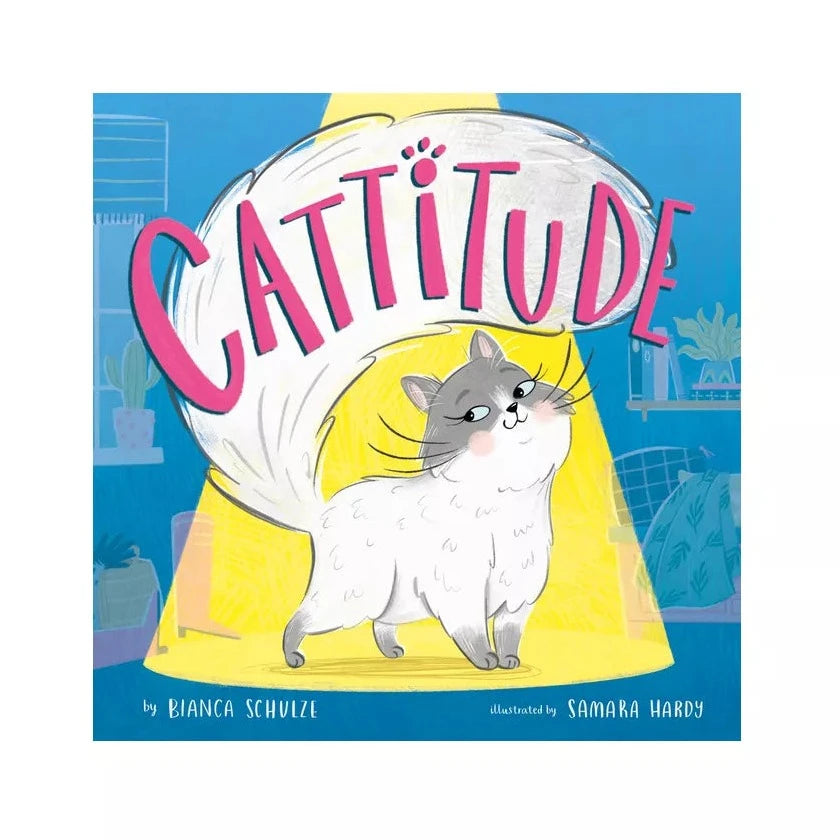 Cattitude Hardcover Book by Bianca Schulze - Funny Cat Lover Gift for Birthdays, Holidays & Home Decor