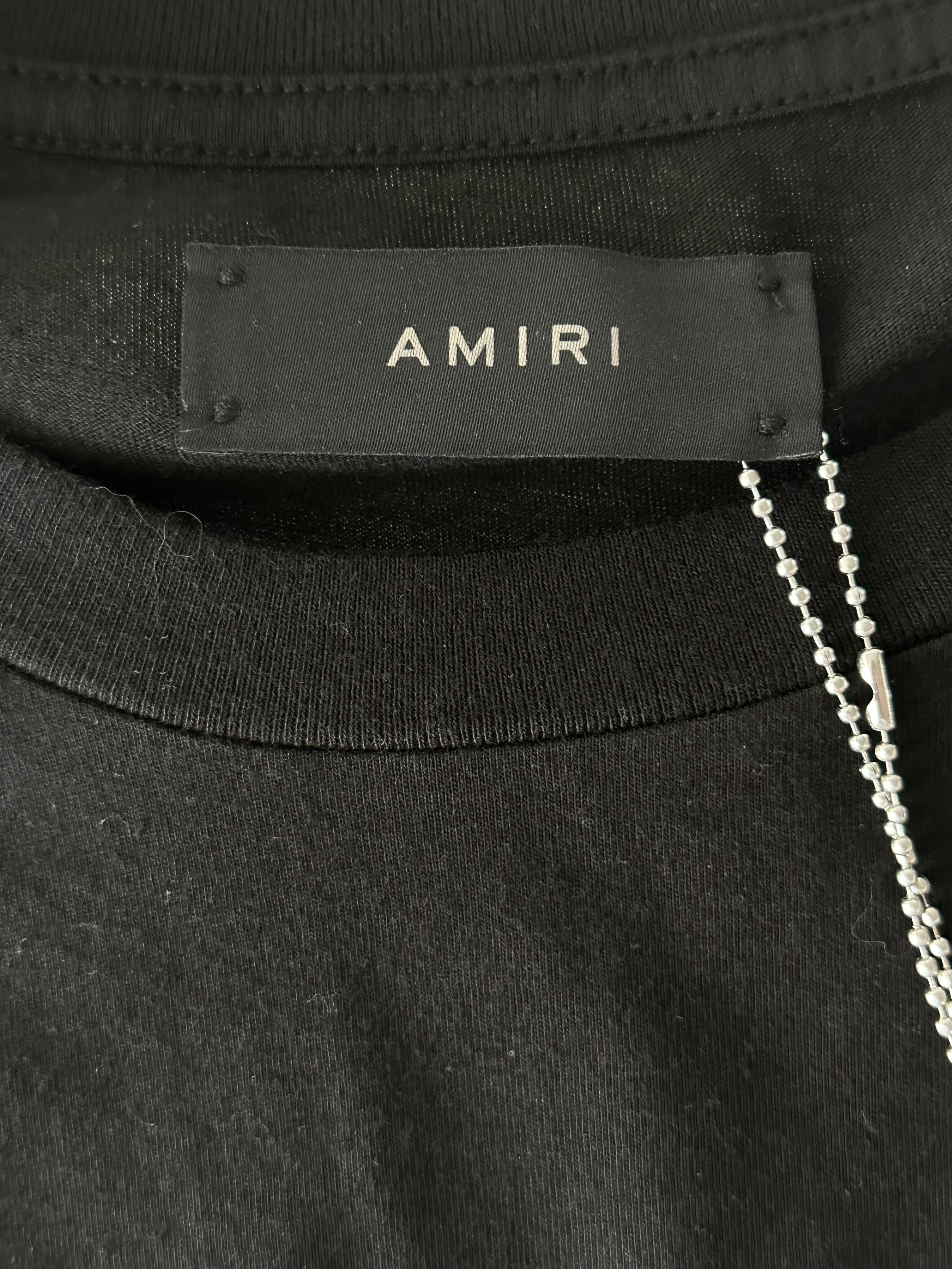 Amiri Black & White Eden Rock Graphic T-Shirt for Men - Stylish Casual Tee for Streetwear & Everyday Outfits
