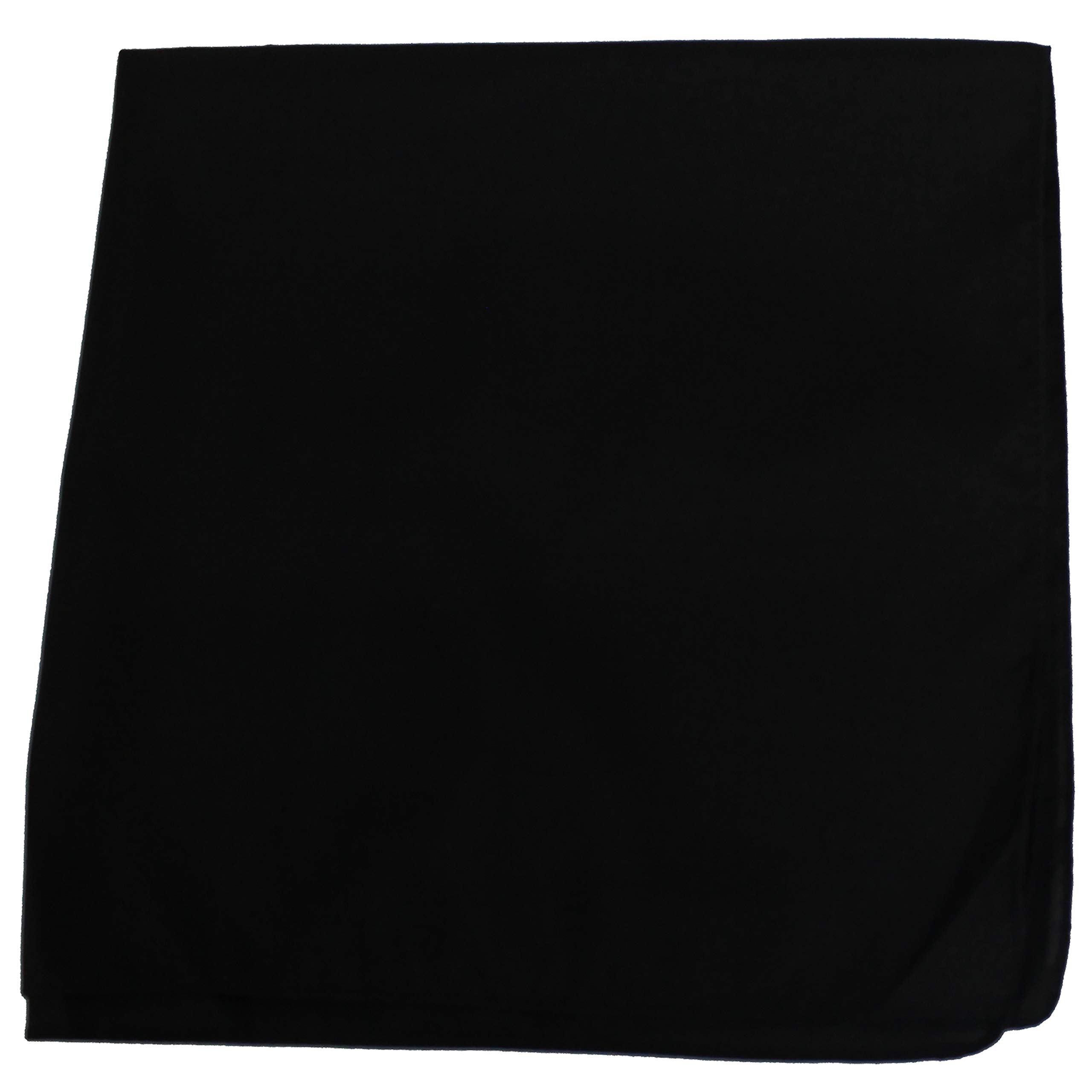 50 Pack Solid 100% Cotton 22 x 22 Inch Bandanas - Bulk Bandanas for Crafts, DIY, Fashion Accessories, Pet Bandanas & Outdoor Activities