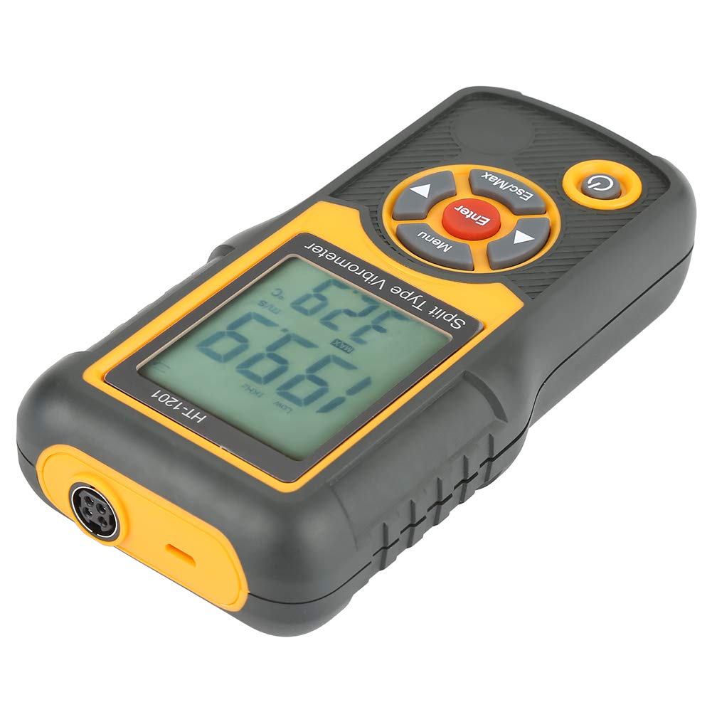 Digital Vibration Meter - Professional Vibrometer Tester with Wide Measurement Range, Split Type Design for Industrial Equipment Monitoring | Machine Maintenance, HVAC Systems, Structural Analysis