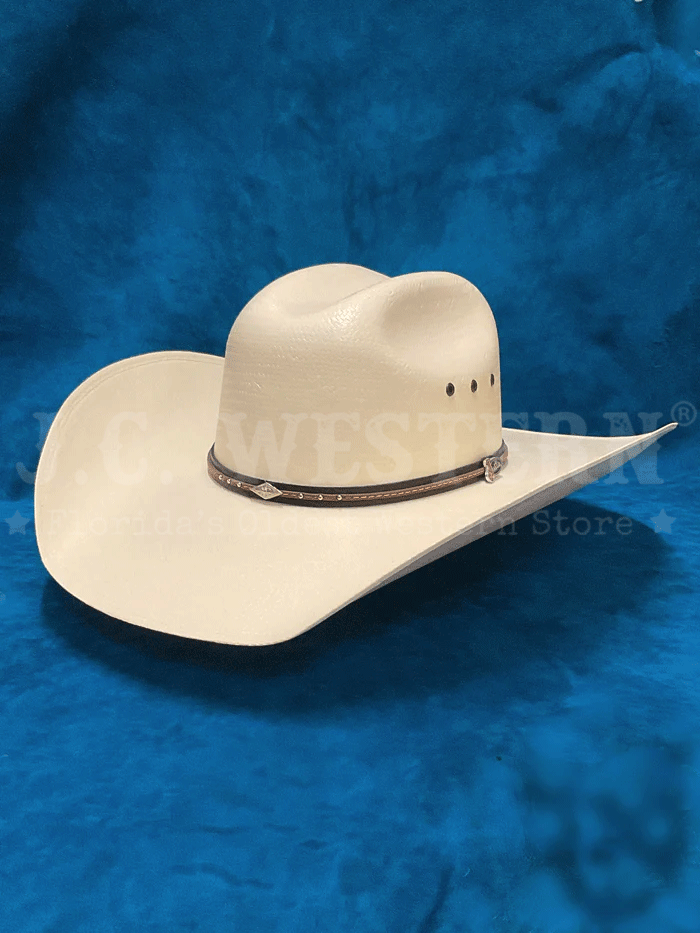Justin JS1330BELT4404 20X Belton Toyo Straw Western Hat in Ivory - Perfect for Country Music Festivals, Rodeos & Summer Outdoor Adventures
