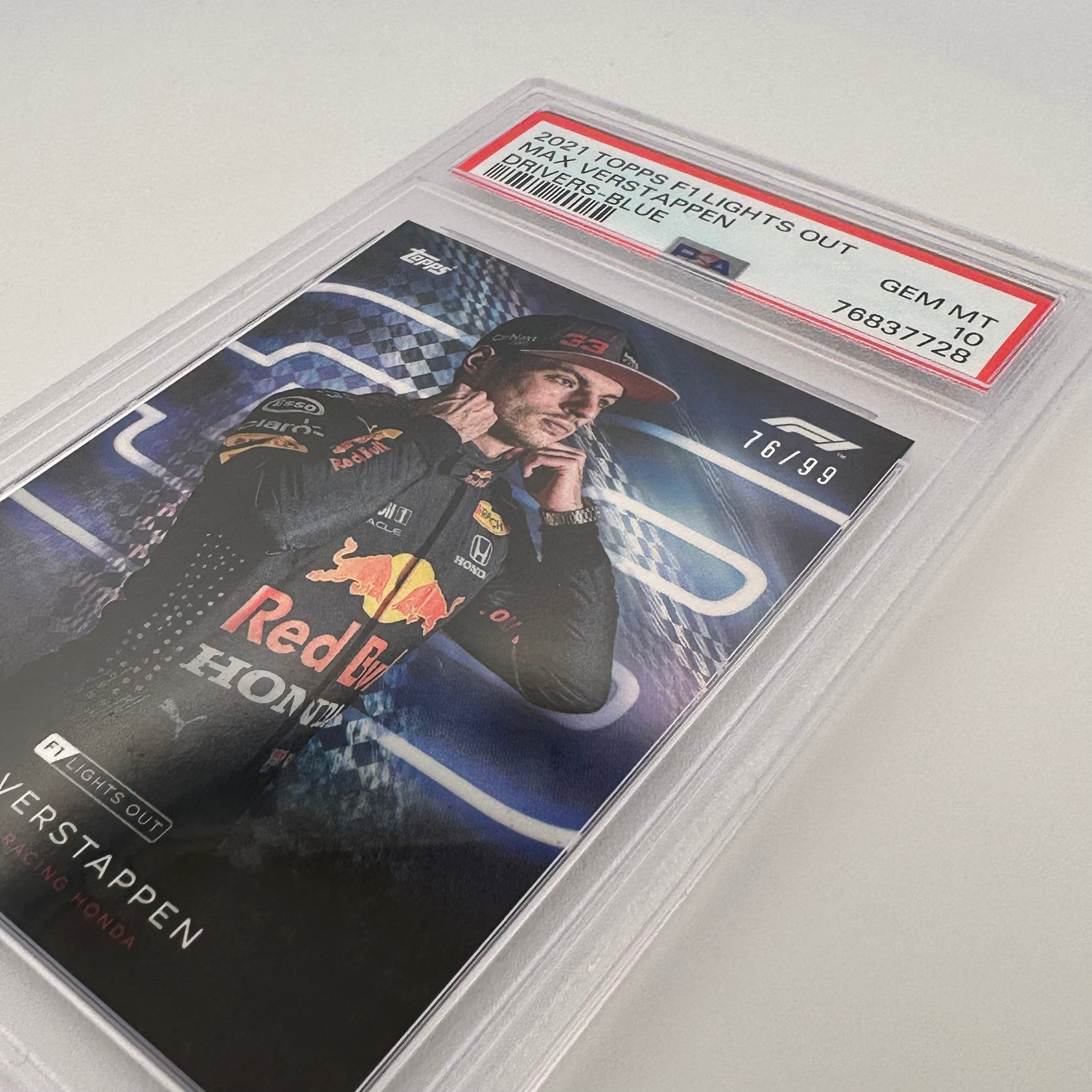 PSA 10 Graded 76/99 Max Verstappen Blue F1 Drivers Card - Perfect for Collectors, Racing Fans & Sports Memorabilia Enthusiasts