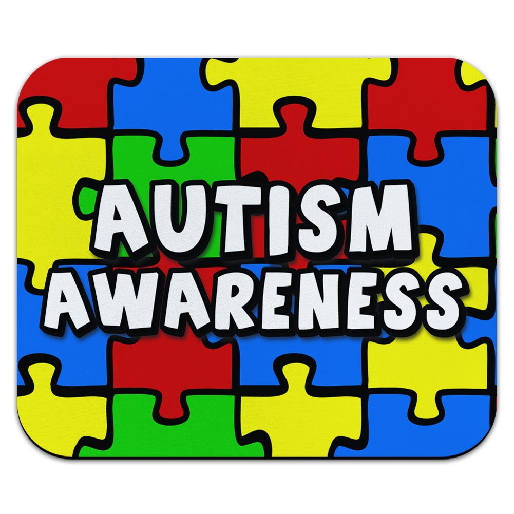 Autism Awareness Puzzle Mouse Pad - Non-Slip Gaming & Office Desk Mat with Vibrant Graphics - Perfect for PC, Laptop, and Computer Workstations