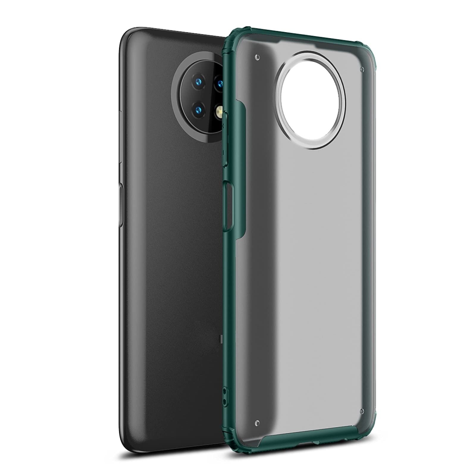 Durable Shockproof Phone Case for Xiaomi Redmi Note 9 5G - TPU+PC Hybrid Protective Cover with 4-Corner Protection (Green) | Perfect for Outdoor Activities, Travel & Daily Use