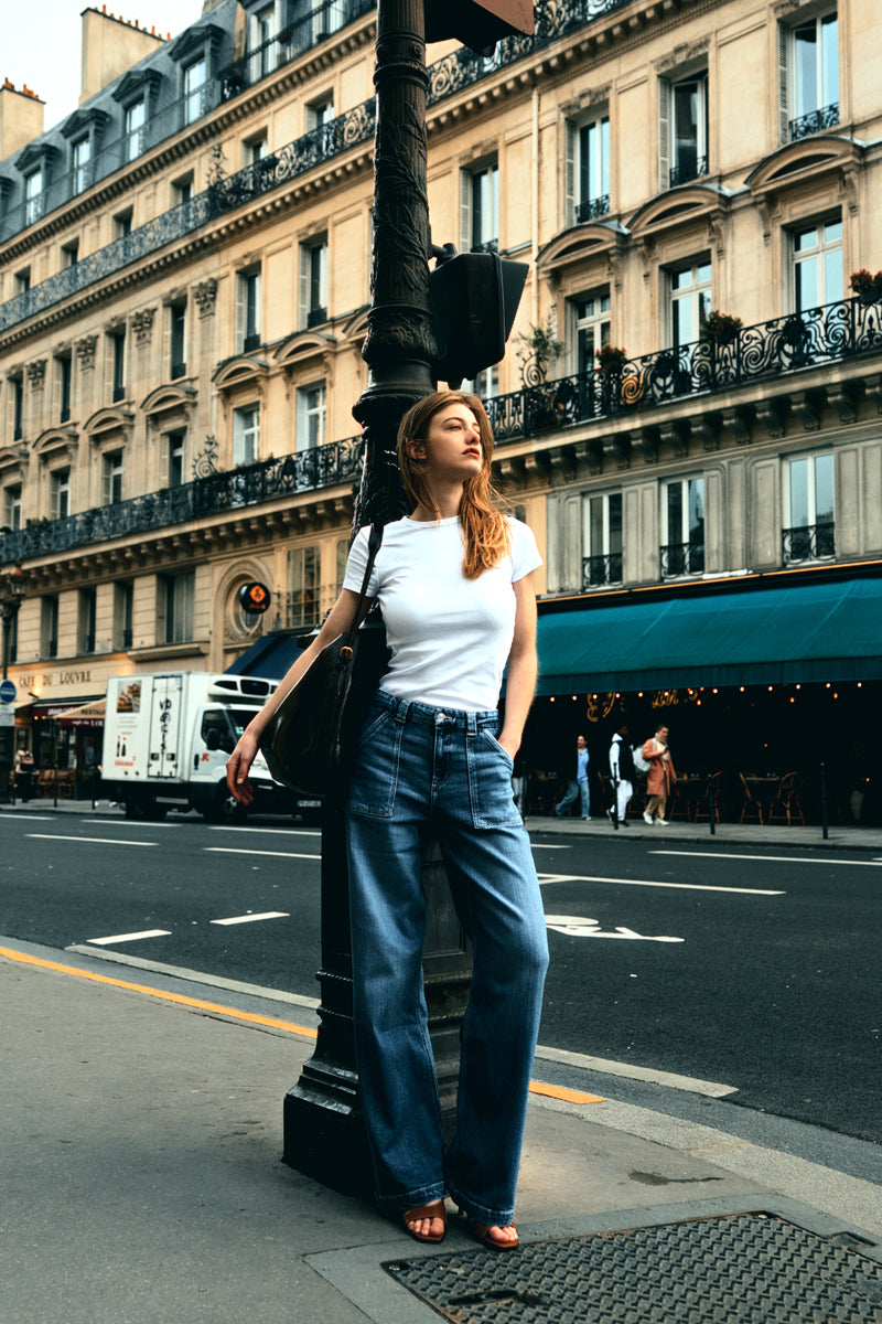 Astra High Rise Wide Leg Jeans for Women - Stretchy Comfort Denim Pants, Trendy Flared Trousers for Casual & Office Wear | Perfect for Everyday Outfits, Date Nights & Work Attire