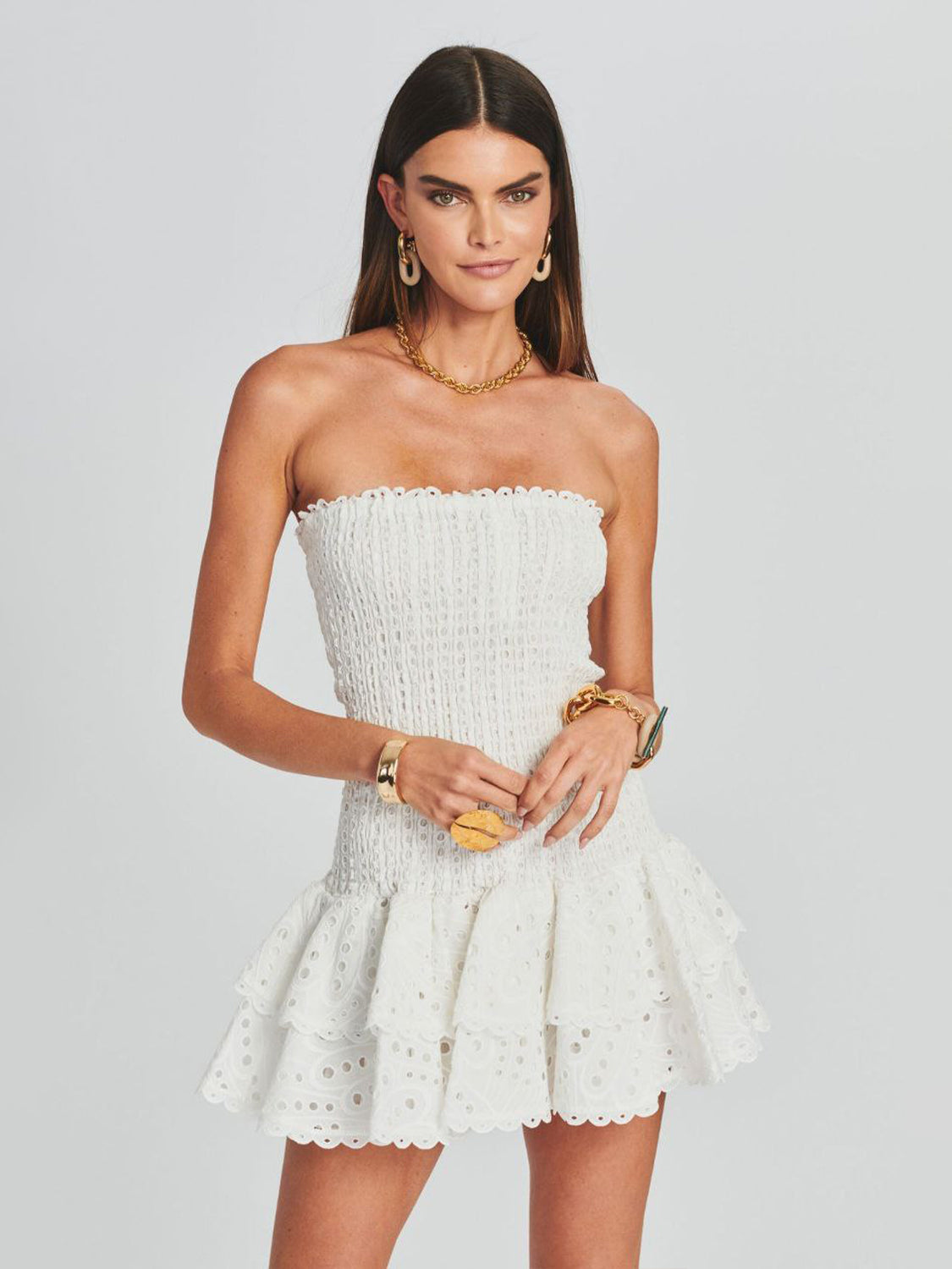 Amanda Women's Floral Summer Dress - Elegant Short Sleeve A-Line Dress for Casual Wear, Date Night & Beach Vacation
