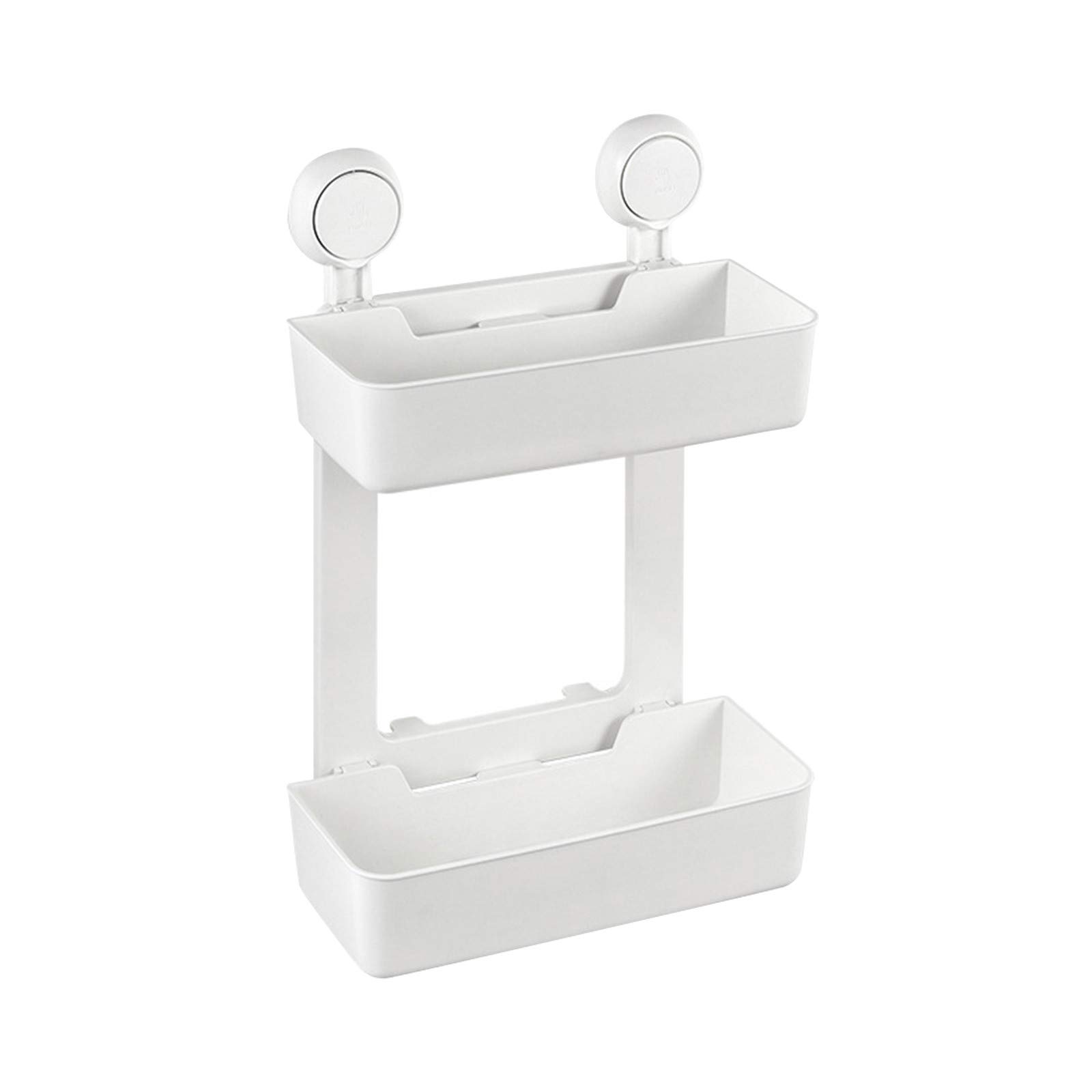 Zerlibeaful Removable Suction Cup Wall Mounted Dish Rack - Space Saving Kitchen Sink Organizer, Reusable Hanging Drainer for Utensils & Sponges (Black/White, One Size) - Perfect for Small Apartments & RV Kitchens