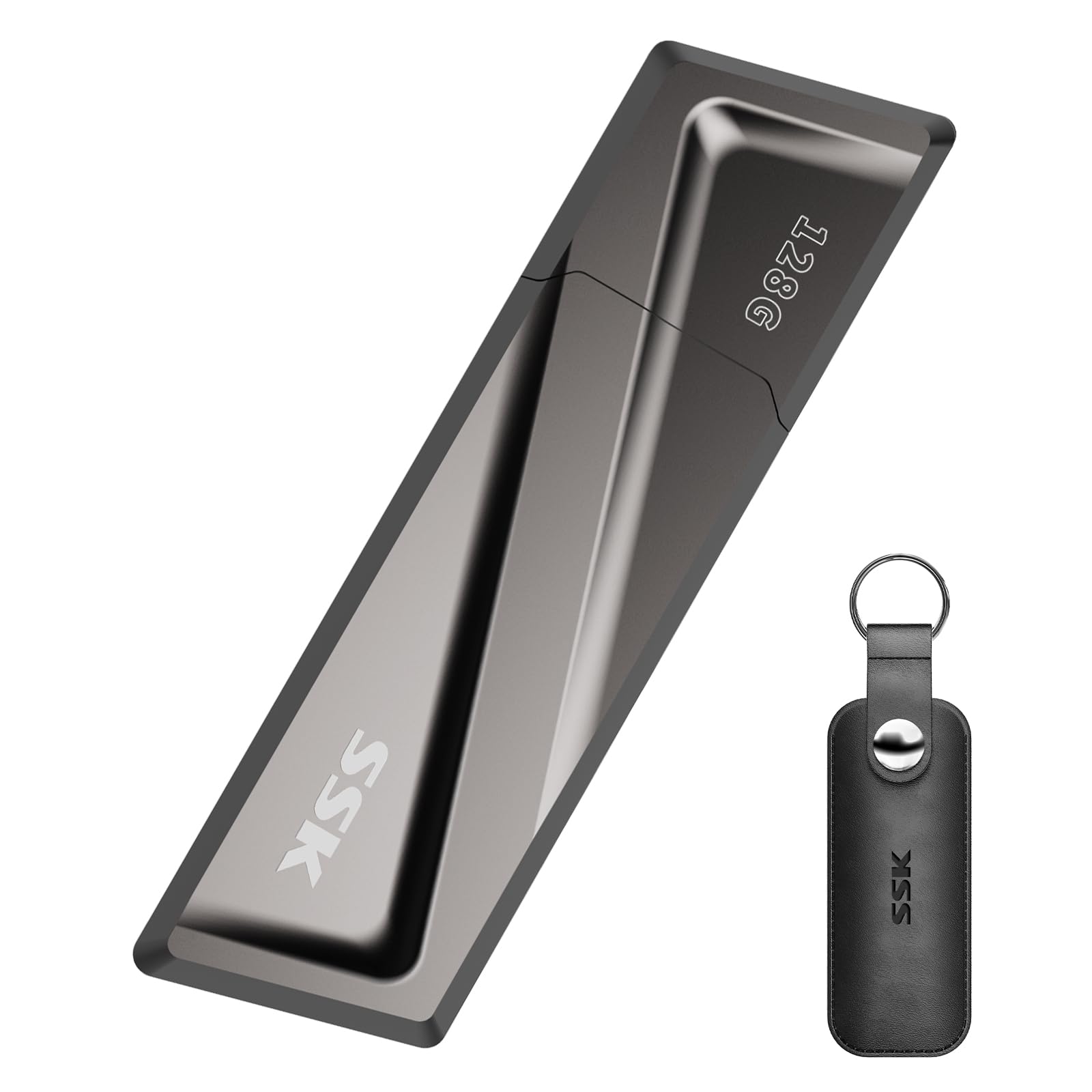 SSK 128GB USB 3.2 Flash Drive 550MB/s for Smartphones & Laptops