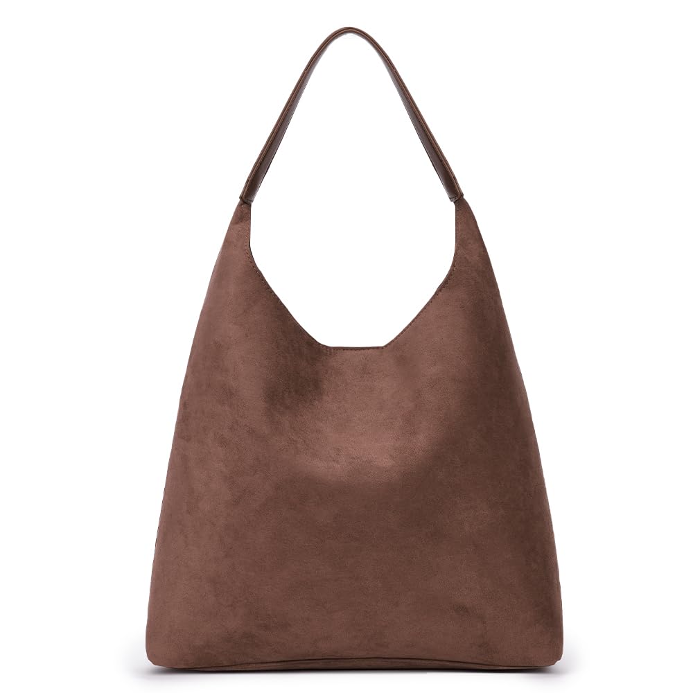 Stylish Suede Tote Bag for Women - Elegant Slouchy Hobo Handbag for Work, Office & Daily Use | Perfect as Professional Work Bag, Commuter Purse & Fashion Accessory