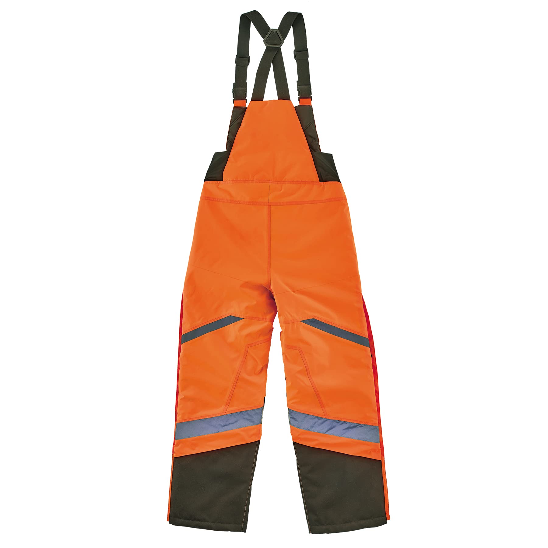 Ergodyne GloWear 8928 High Visibility Insulated Thermal Bib Overalls - Weather-Resistant Workwear for Cold Outdoor Jobs & Construction Safety