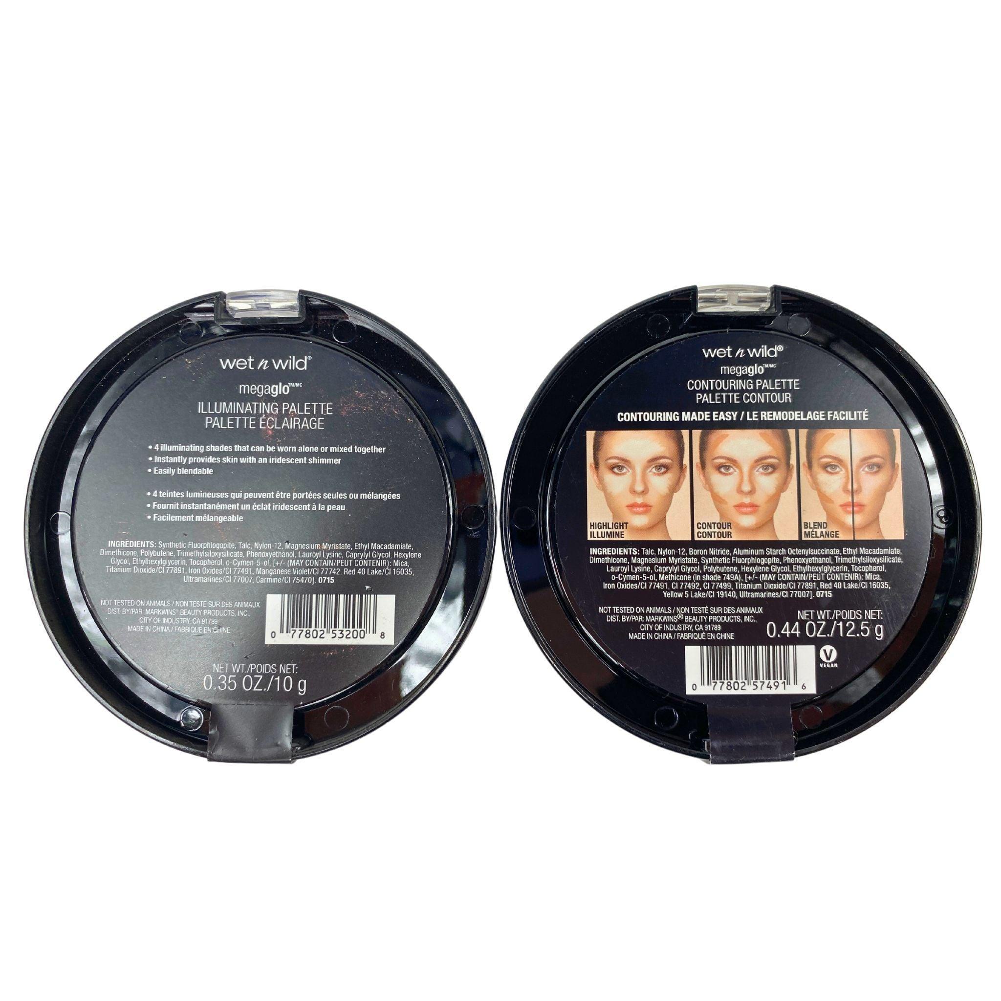 Wet N Wild Illuminating & Contouring Makeup Palette Set - 38 Piece Pro Collection for Face Highlighting & Contouring | Perfect for Professional Makeup Artists & Everyday Glam Looks
