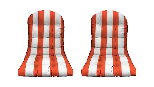 Coral & White Stripe