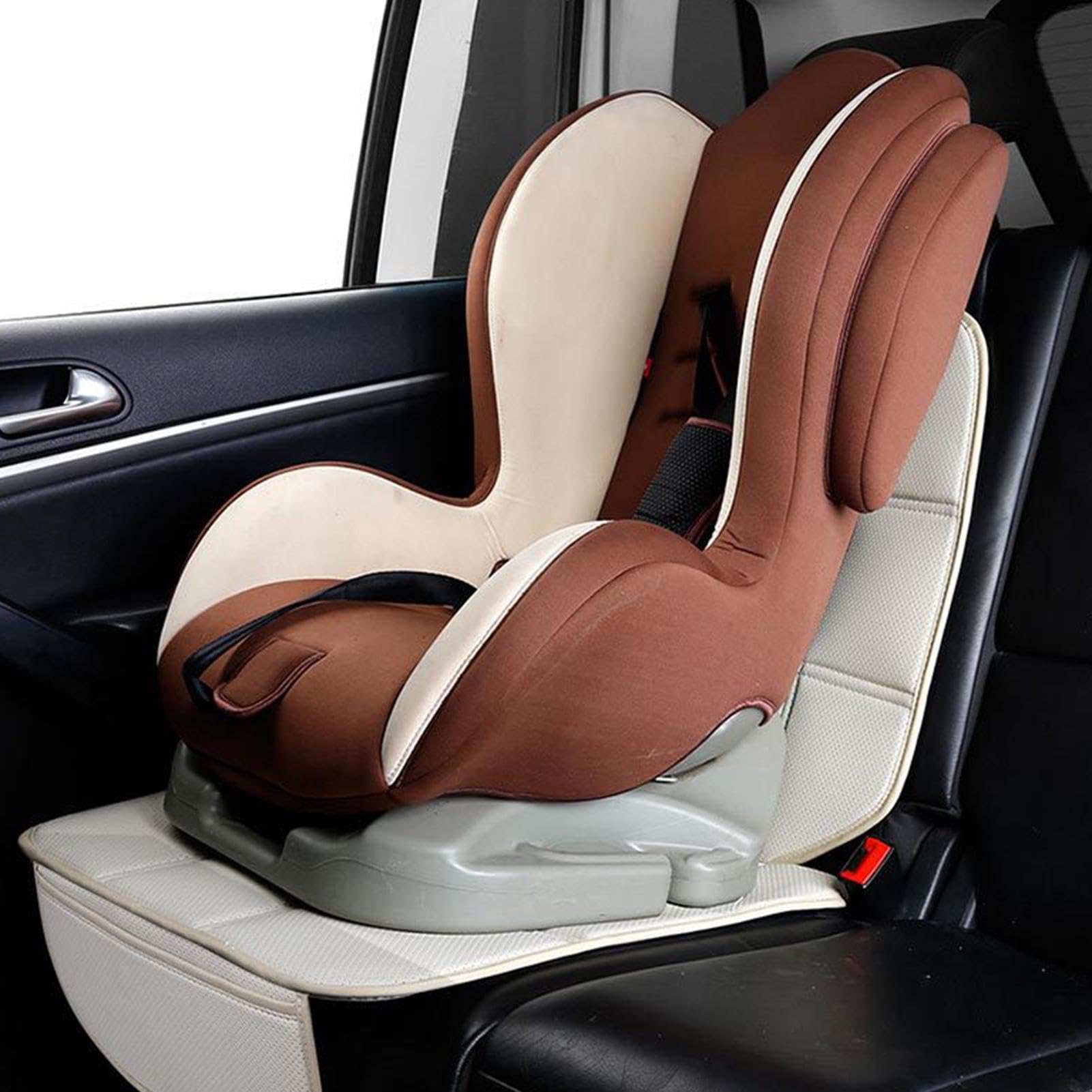 Non-Slip Adjustable Car Seat Mat for Child Booster Seat - Enhanced Automotive Seat Protector for Safe & Comfortable Rides - Perfect for Long Trips, Daily Commutes & Family Travel