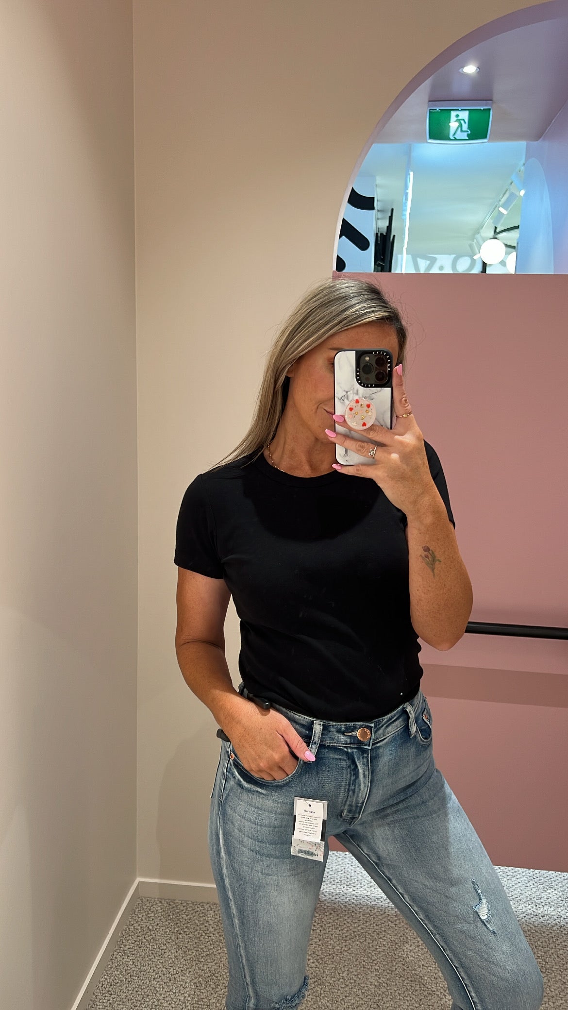 AS Colour Organic Rib Baby Tee - Soft Cotton Black T-Shirt for Women | Perfect for Casual Wear, Layering & Everyday Comfort