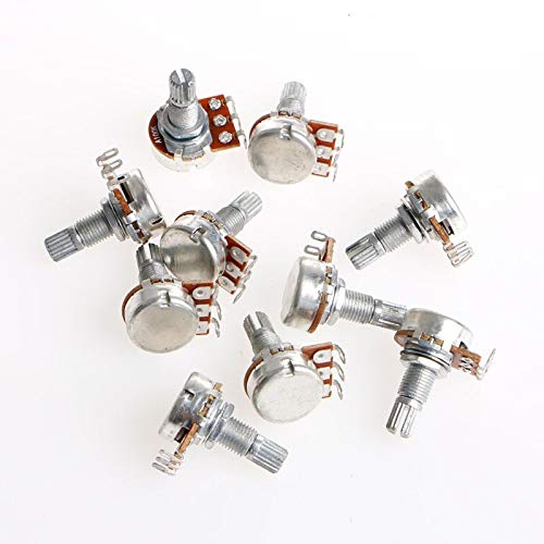 5Pcs A100K OHM 16mm Audio Tone Potentiometer - Durable Guitar Parts & Accessories for Electric Guitar Repair & Upgrade