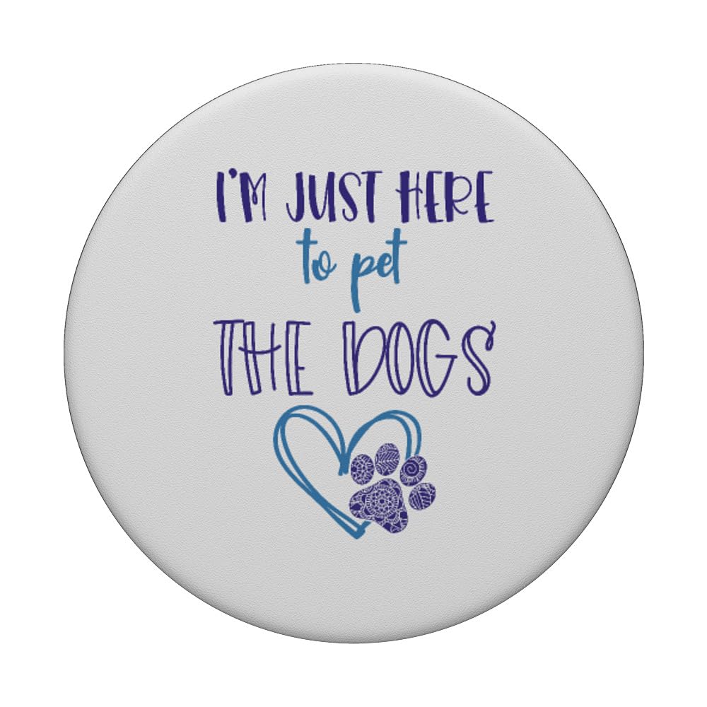Funny Dog Lover PopSockets for Women - Adhesive PopGrip Phone Grip & Stand | Perfect Gift for Dog Lovers, Girls Who Love Pets, and Everyday Phone Use