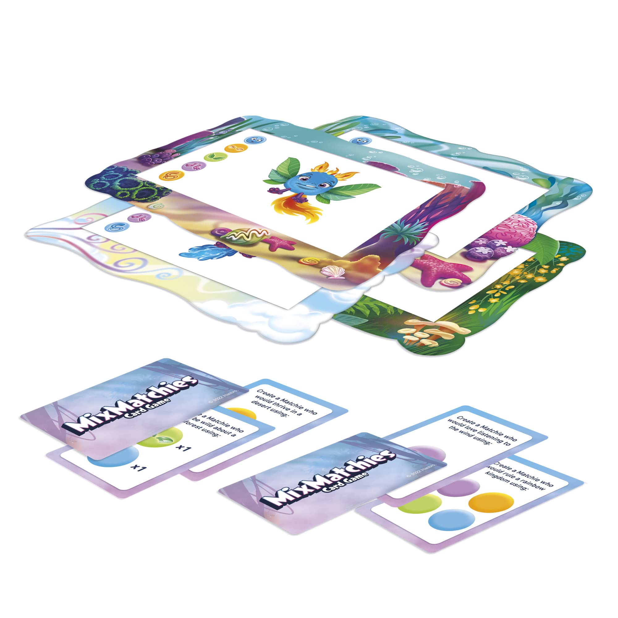 Hasbro Gaming MixMatchies Card Game - Fun Family & Kids Matching Game for Ages 8+, 2-6 Players - Perfect for Birthday Parties, Travel & Family Game Nights