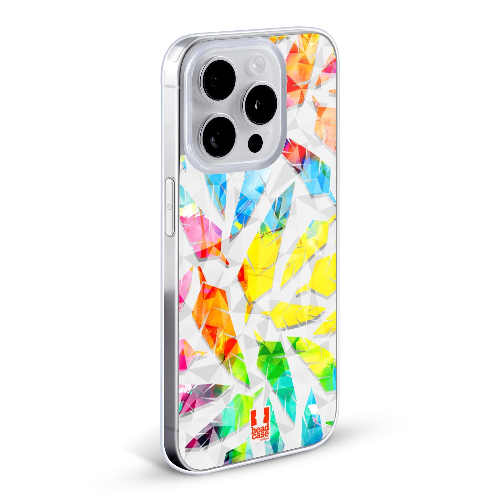 Head Case Designs Watercolor Geometric Feathers Soft Gel Phone Case - Compatible with Apple iPhone 7/8/SE (2020 & 2022 Models) - Stylish Protective Cover for Everyday Use & Gift Giving