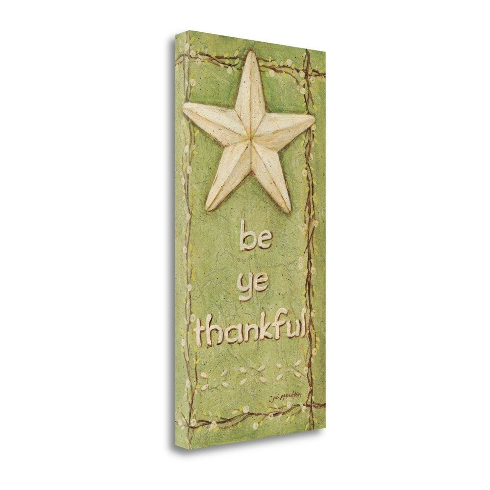 Be Ye Thankful by Jo Moulton - Premium Giclee Art Print on Gallery Wrapped Canvas, Ready to Hang Wall Decor - Perfect for Living Room, Bedroom & Office Inspiration